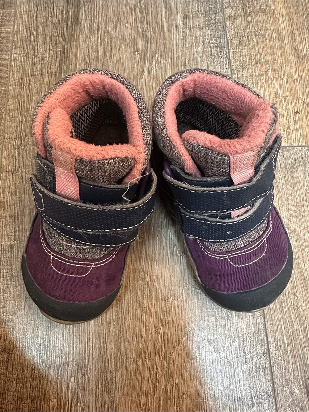 See Kai Run Purple and Pink Toddler Winter Boot Sneakers